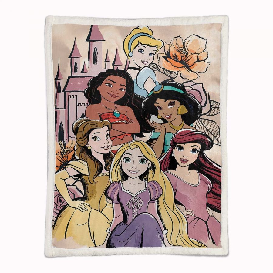 Disney Prinzessin 19 Decke - Fleecedecke – Bild 2