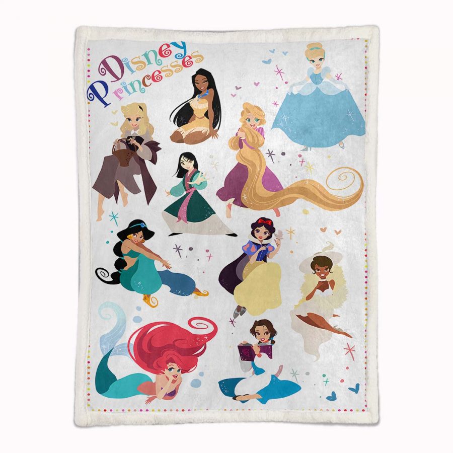 Disney Prinzessin 20 Decke - Fleecedecke – Bild 2