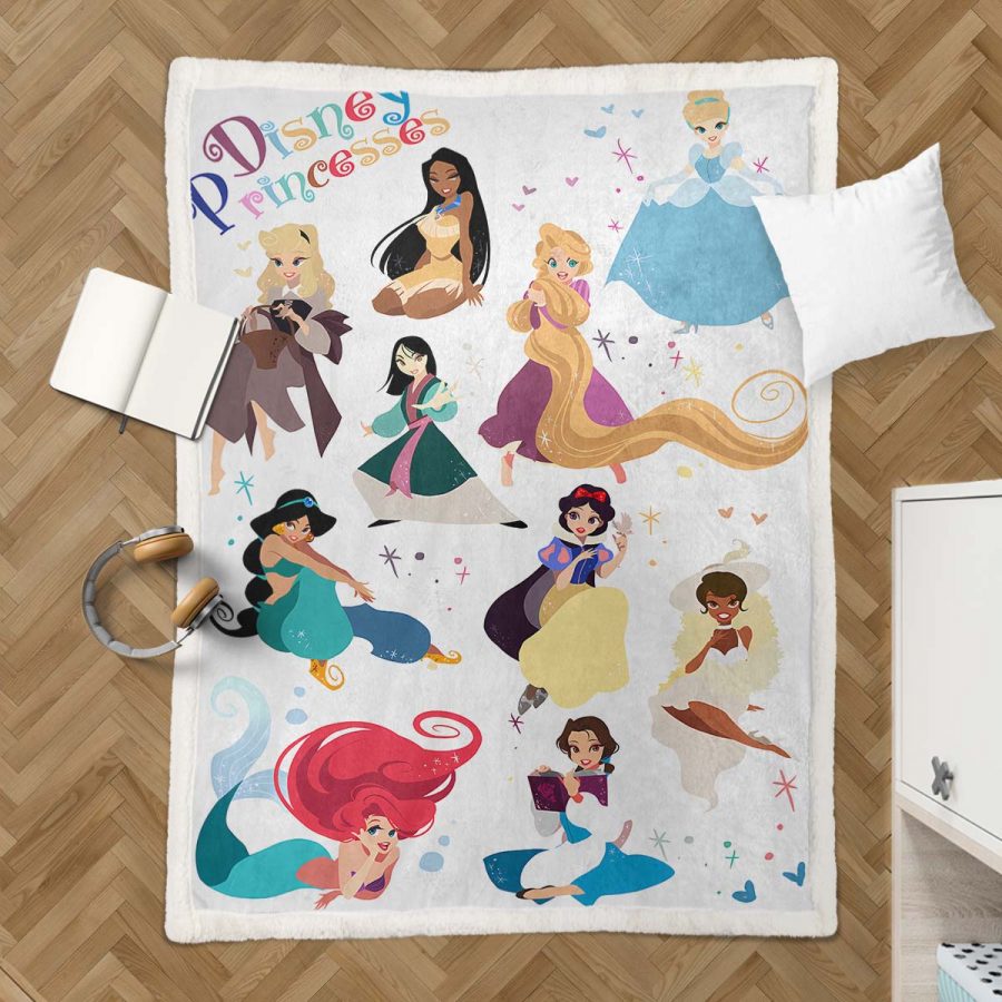 Disney Prinzessin 20 Decke - Fleecedecke – Bild 3