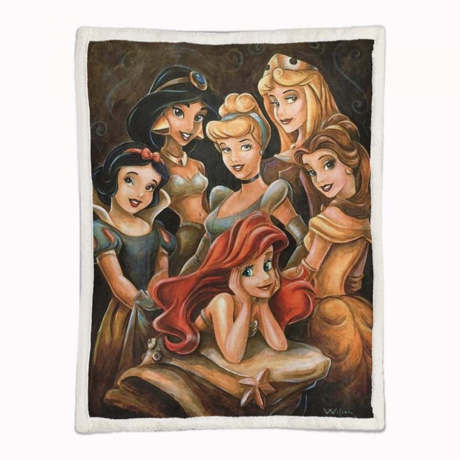 Disney Prinzessin Schönheit 04 Decke - Fleecedecke – Bild 2