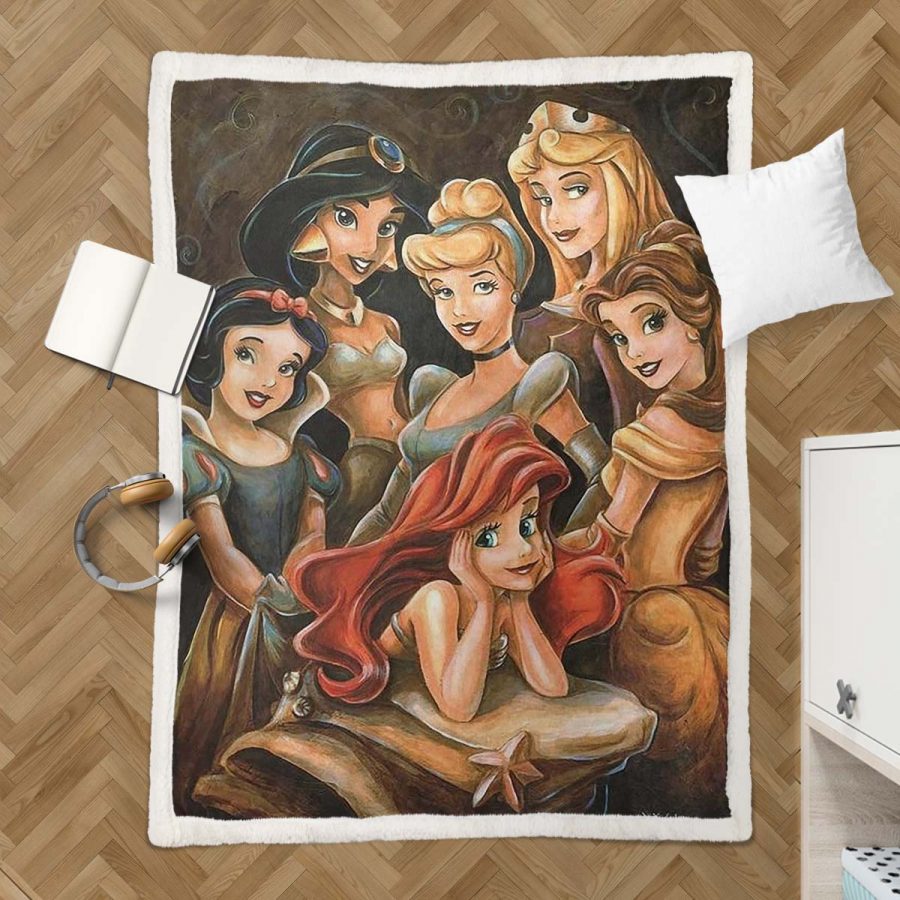 Disney Prinzessin Schönheit 04 Decke - Fleecedecke – Bild 3