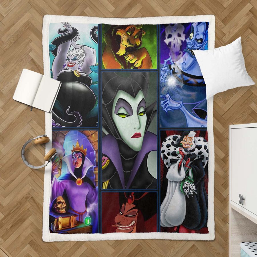 Disney Bösewichte 02 Decke - Fleecedecke – Bild 3