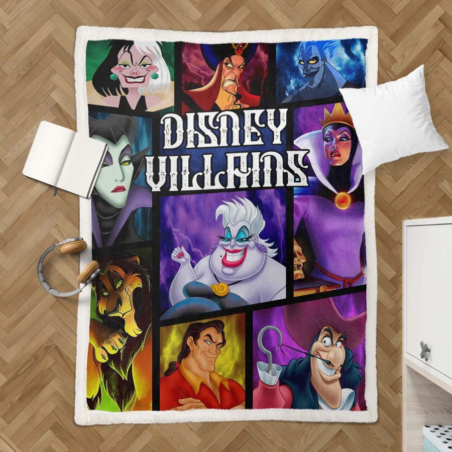 Disney Bösewichte 04 Decke - Fleecedecke – Bild 3