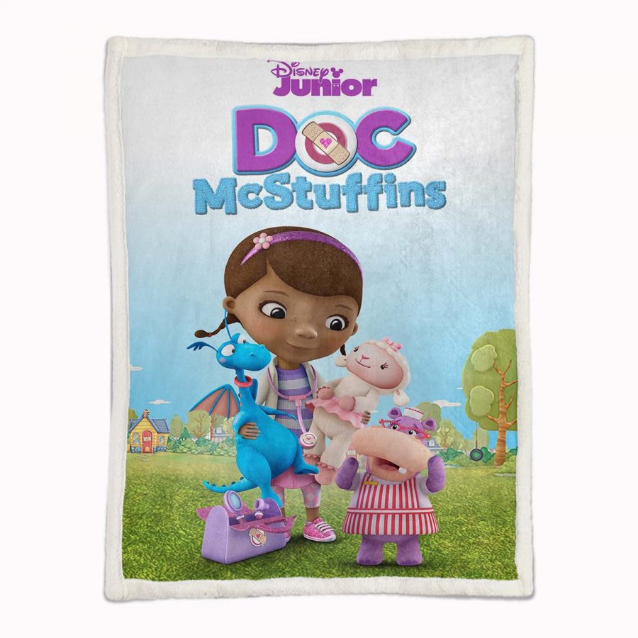Doc McStuffins Alle Charaktere 01 Decke - Fleecedecke – Bild 2