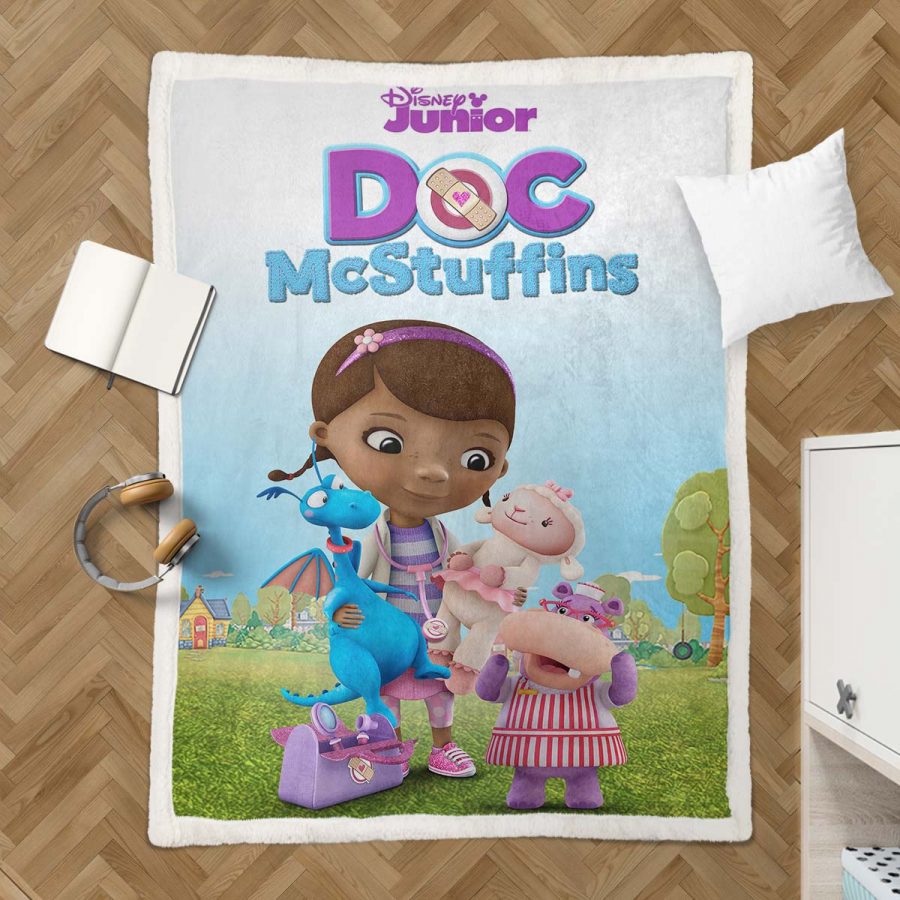 Doc McStuffins Alle Charaktere 01 Decke - Fleecedecke – Bild 3