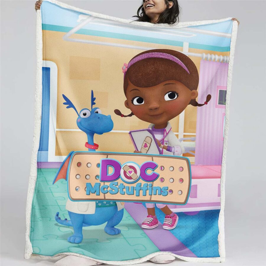 Doc McStuffins - Alle Charaktere 03 Decke - Fleecedecke