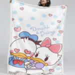 Donald und Daisy Duck süß Decke – Fleecedecke