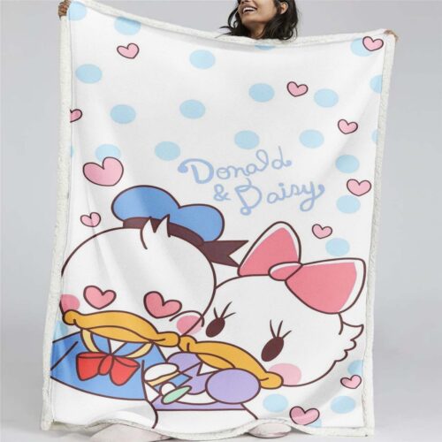 Donald und Daisy Duck süß Decke - Fleecedecke