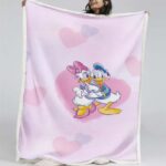 Donald und Daisy Duck lieben Decke – Fleecedecke