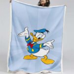 Donald Duck glücklich 01 Decke – Fleecedecke