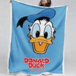 Donald Duck Glücklich 02 Decke – Fleecedecke