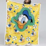 Donald Duck Glücklich 04 Decke – Fleecedecke