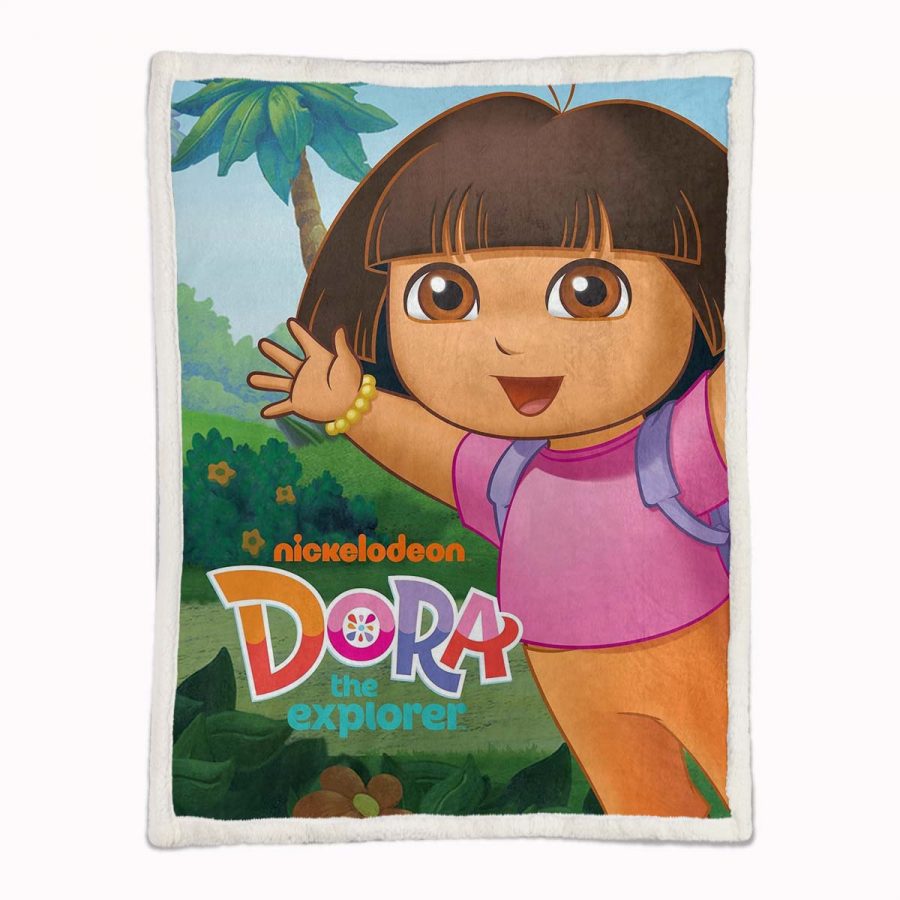 Dora die Erkunderin 01 Decke - Fleecedecke – Bild 2