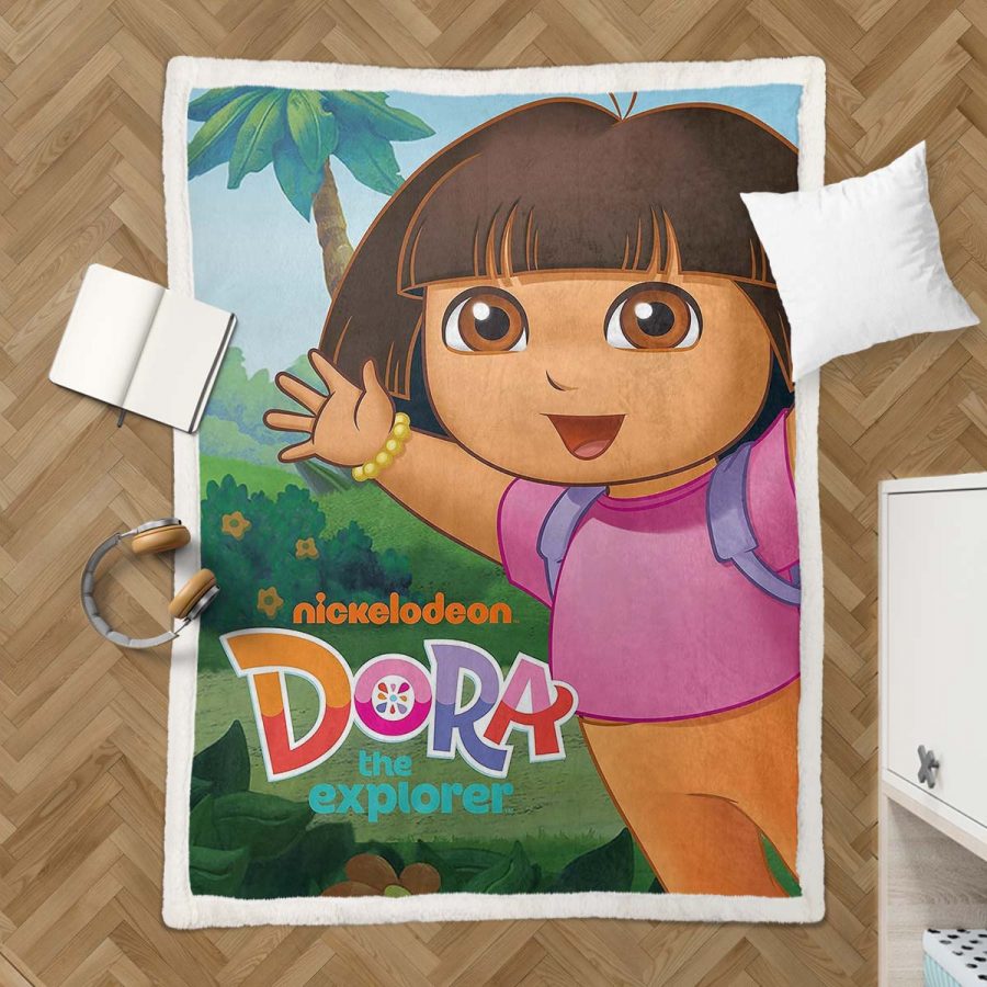 Dora die Erkunderin 01 Decke - Fleecedecke – Bild 3