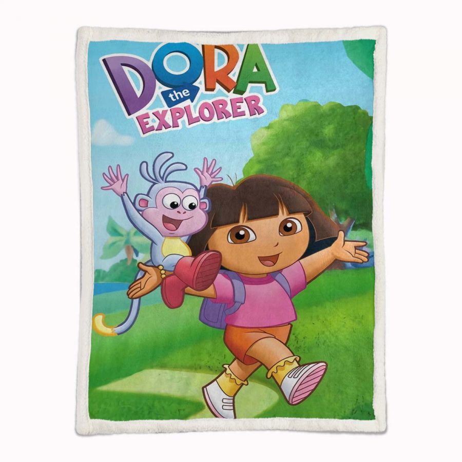 Dora die Erkunderin 02 Decke - Fleecedecke – Bild 2