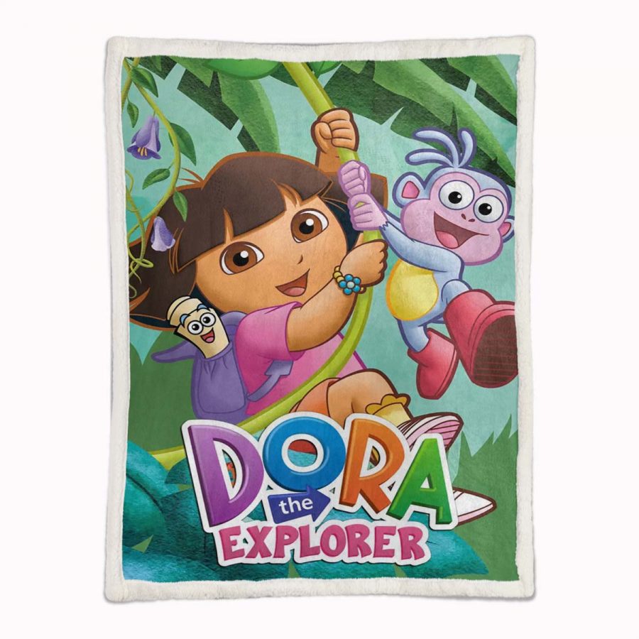 Dora die Erkunderin 04 Decke - Fleecedecke – Bild 2