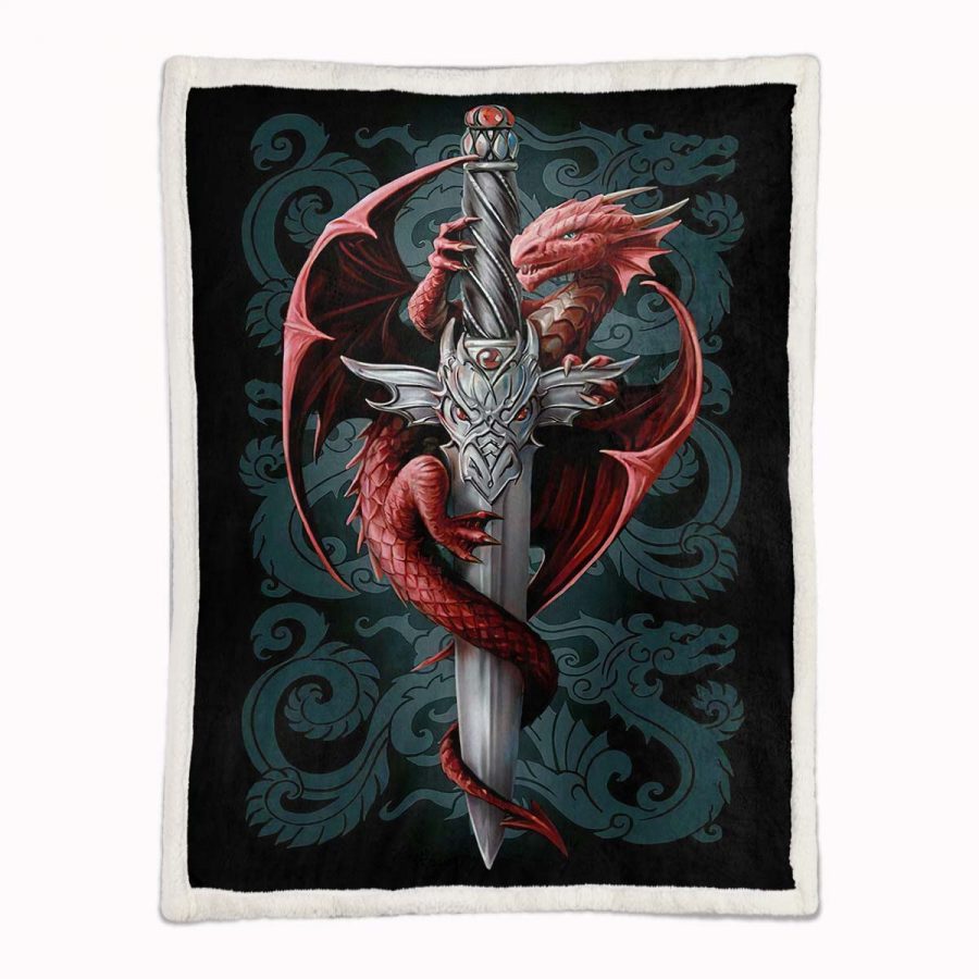 Drache Anne Stokes Decke - Fleecedecke – Bild 2