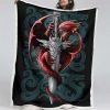 Drache Anne Stokes Decke - Fleecedecke