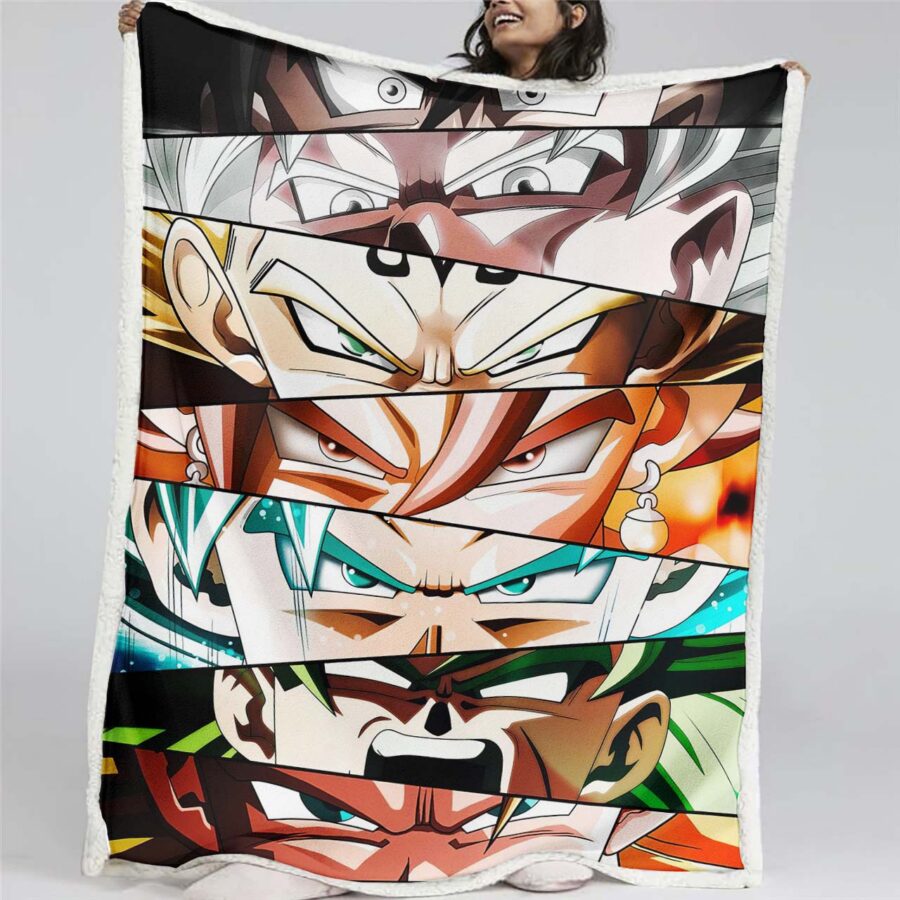 Dragon Ball Charaktere 1001 Decke - Fleecedecke