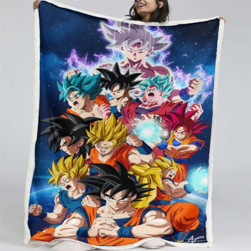 Dragon Ball-Charaktere 1002 Decke - Fleecedecke