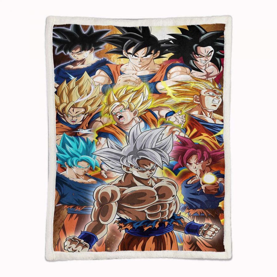 Dragon Ball Son Goku 1017 Decke - Fleecedecke – Bild 2