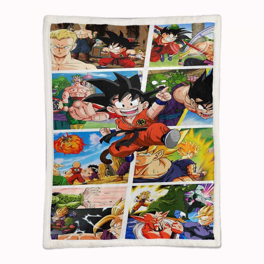 Dragon Ball Son Goku 1019 Decke - Fleecedecke – Bild 2