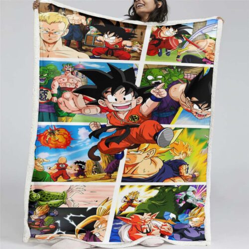 Dragon Ball Son Goku 1019 Decke - Fleecedecke