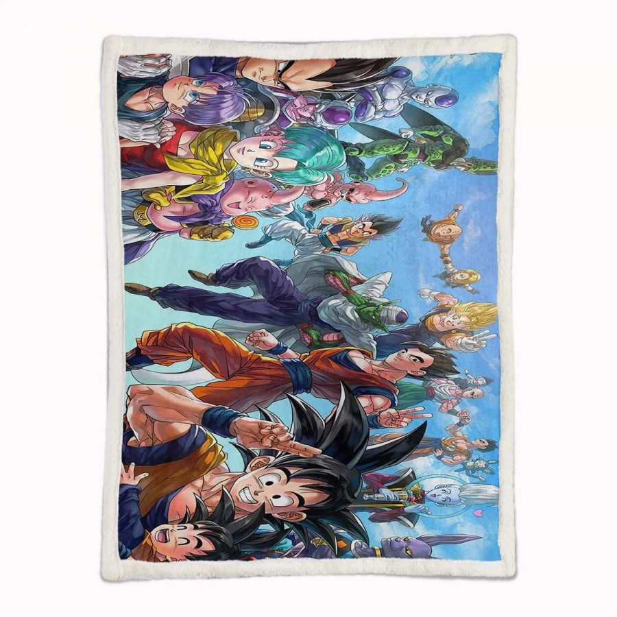 Dragon Ball Son Goku Son Gohan Vegeta Decke - Fleecedecke – Bild 2