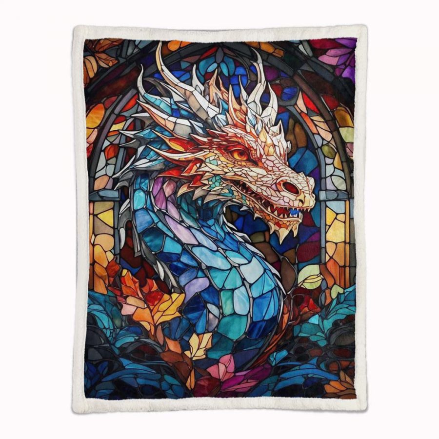Drachen-Diamantmalerei 2 Decke - Fleecedecke – Bild 2