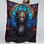 Diamantmalerei mit Drachenmotiv Decke – Fleecedecke