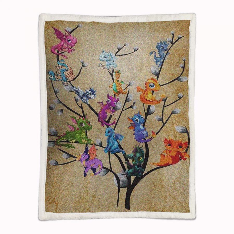 Drachenbaum Decke - Fleecedecke – Bild 2