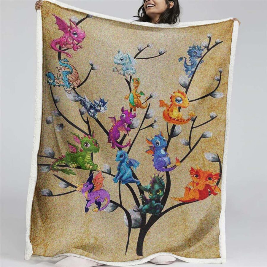 Drachenbaum Decke - Fleecedecke
