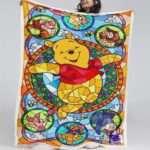 Pooh Diamantmalerei 2 Decke – Fleecedecke