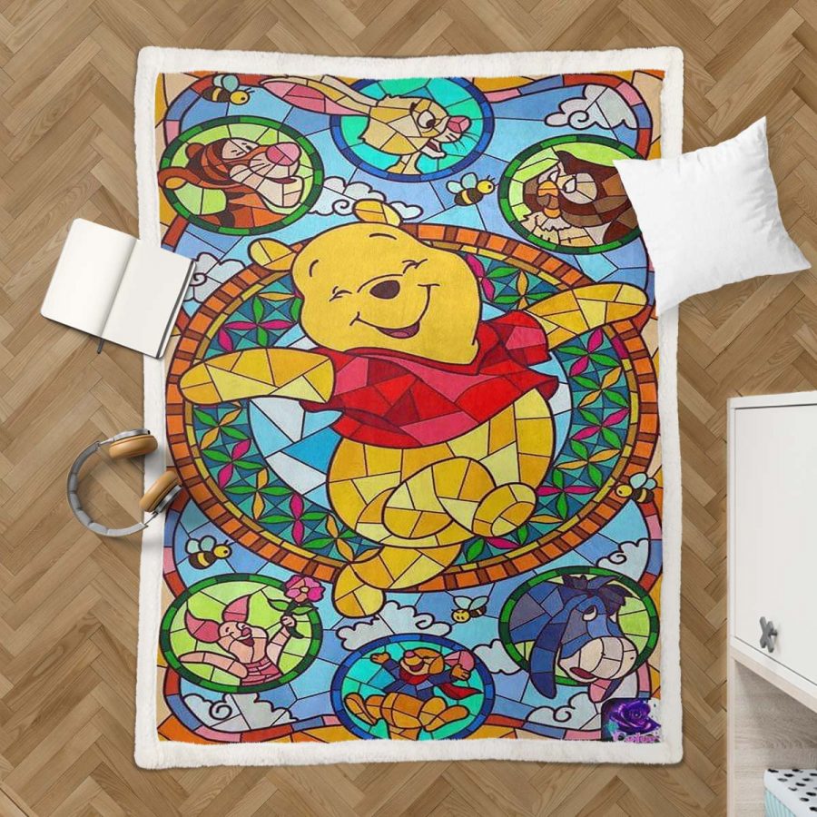 Pooh Diamantmalerei 2 Decke - Fleecedecke – Bild 3