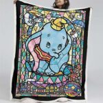 Dumbo Diamantmalerei Decke – Fleecedecke