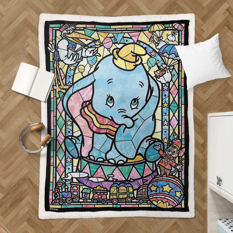 Dumbo Diamantmalerei Decke - Fleecedecke – Bild 3