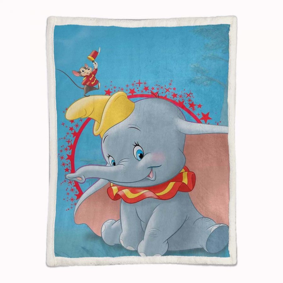 Dumbo und Timothy Q Maus 1 Decke - Fleecedecke – Bild 2