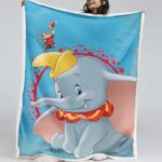 Dumbo und Timothy Q Maus 1 Decke – Fleecedecke