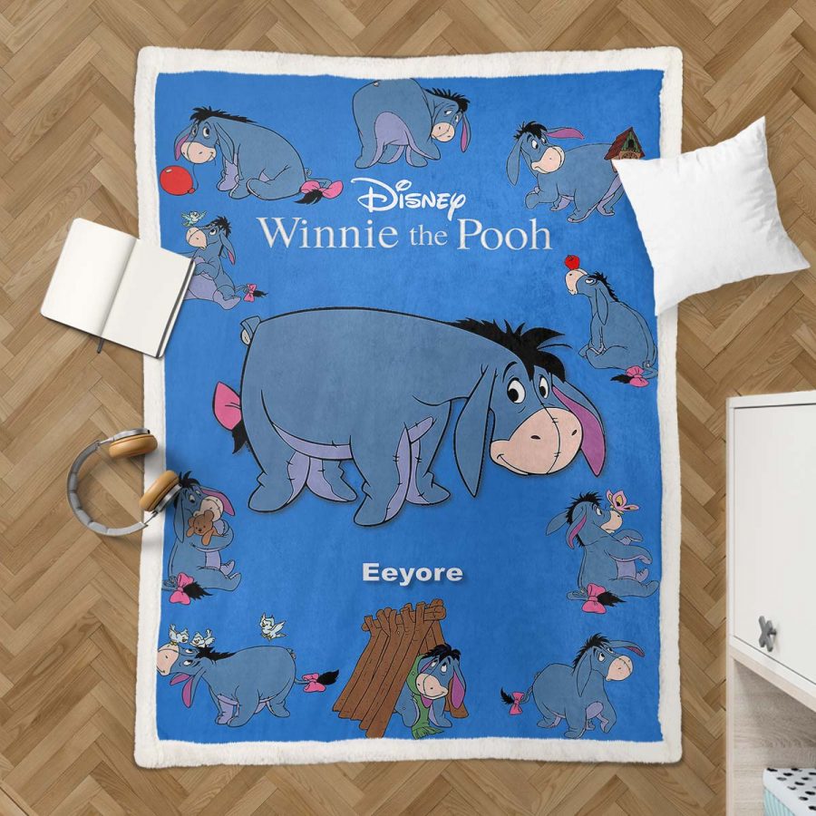Eeyore Winnie Pooh 06 Decke - Fleecedecke – Bild 3