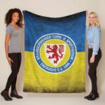 Eintracht Braunschweig Blau Gelb 3 Fleecedecke – Decke