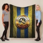 Eintracht Braunschweig Blau Gelbes Metall Fleecedecke – Decke