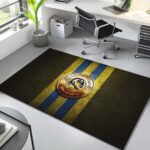 Eintracht Braunschweig Blau Gelbes Metall Teppich