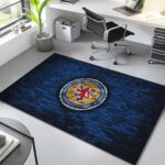 Eintracht Braunschweig Blaue Backsteinmauer Teppich