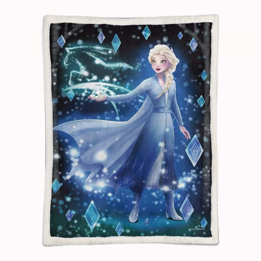 Elsa Die Eiskönigin - Schneeprinzessin 01 Decke - Fleecedecke – Bild 2
