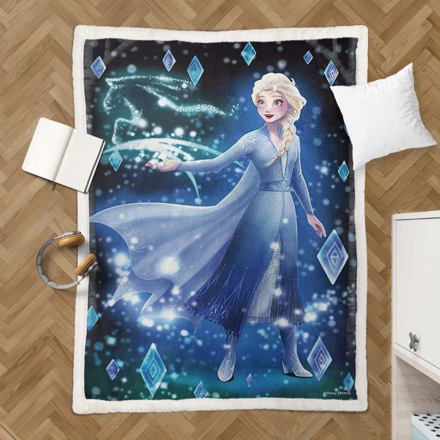 Elsa Die Eiskönigin - Schneeprinzessin 01 Decke - Fleecedecke – Bild 3
