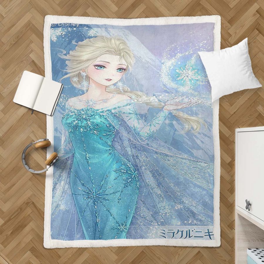 Elsa Die Eiskönigin - Schneeprinzessin 03 Decke - Fleecedecke – Bild 3