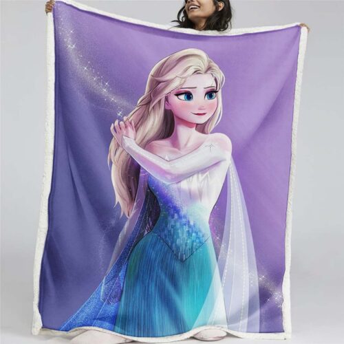 Elsa Die Eiskönigin - Schneeprinzessin 04 Decke - Fleecedecke