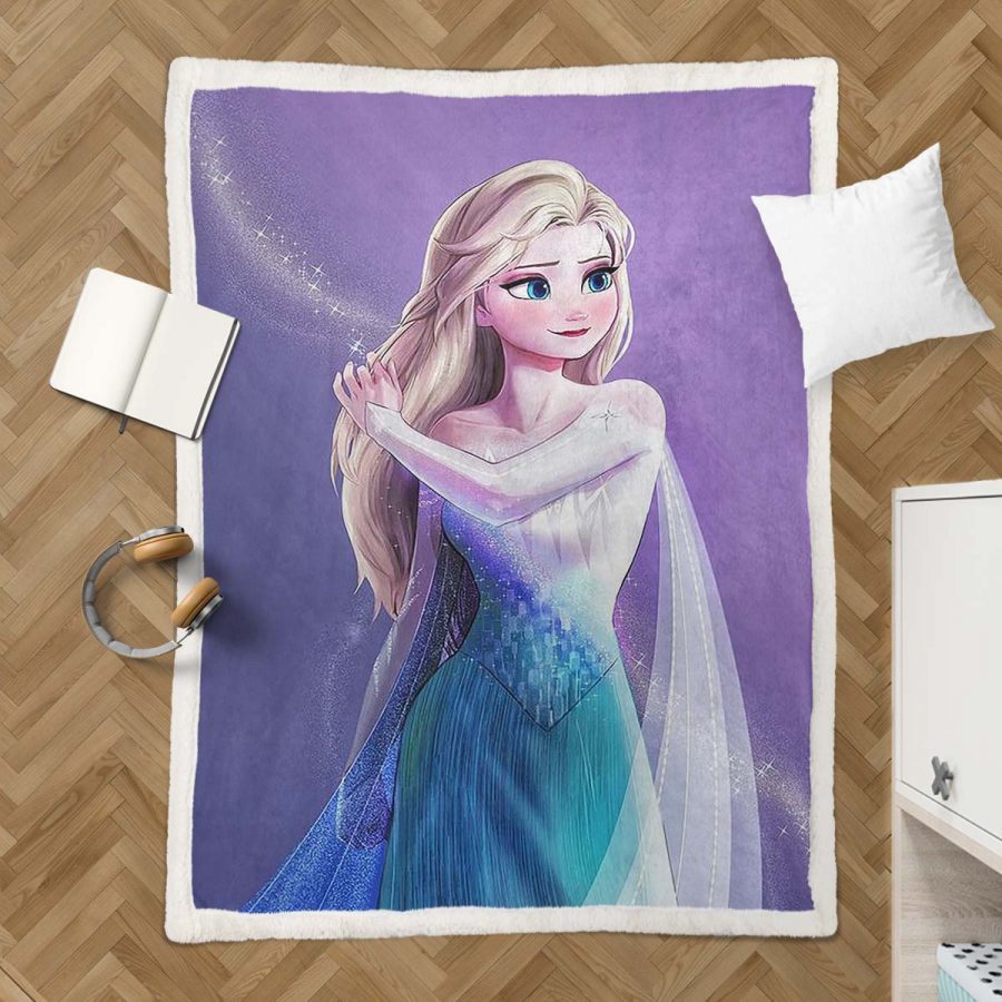 Elsa Die Eiskönigin - Schneeprinzessin 04 Decke - Fleecedecke – Bild 3