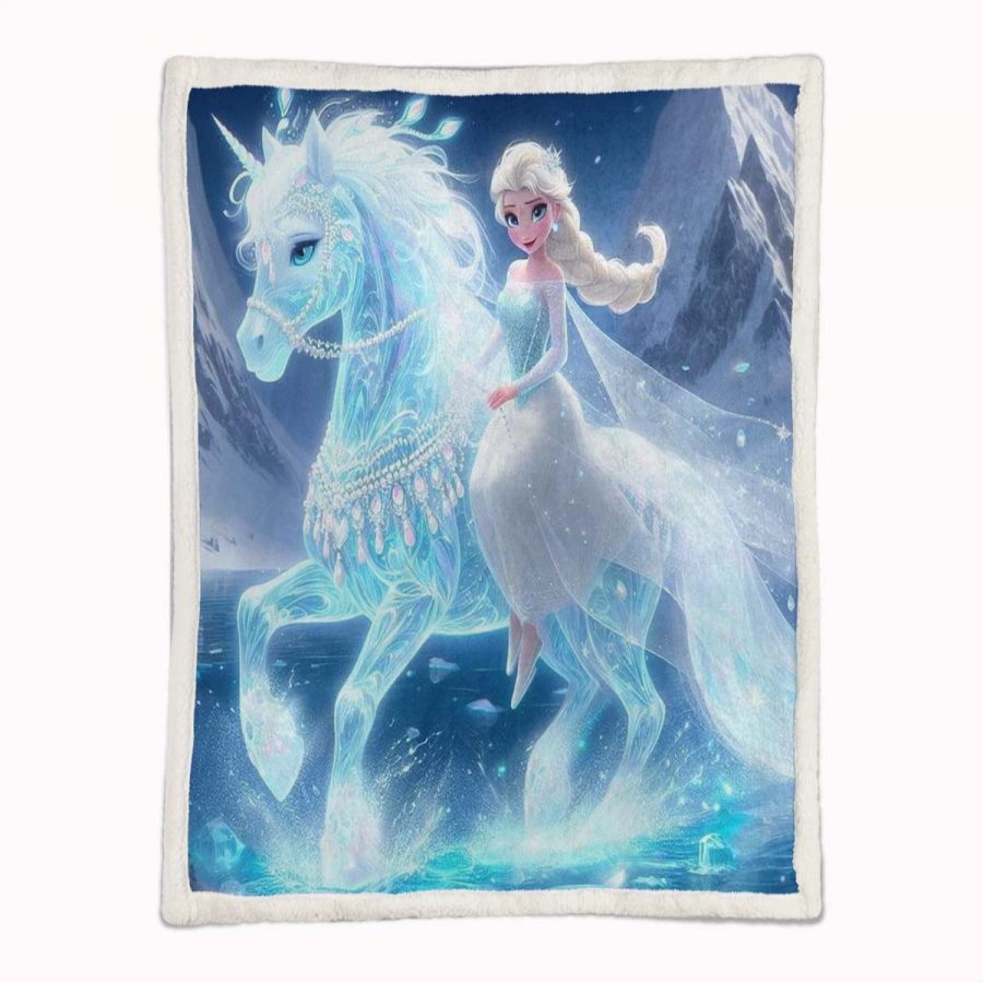 Elsa Die Eiskönigin - Schneeprinzessin 05 Decke - Fleecedecke – Bild 2
