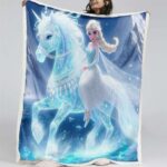 Elsa Die Eiskönigin – Schneeprinzessin 05 Decke – Fleecedecke